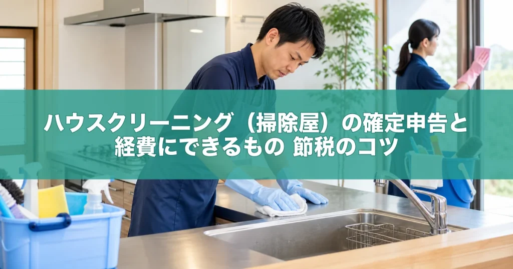 ハウスクリーニング（掃除屋）の確定申告と経費にできるもの｜節税のコツ