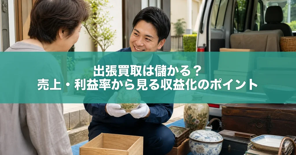 出張買取は儲かる？売上・利益率から見る収益化のポイント