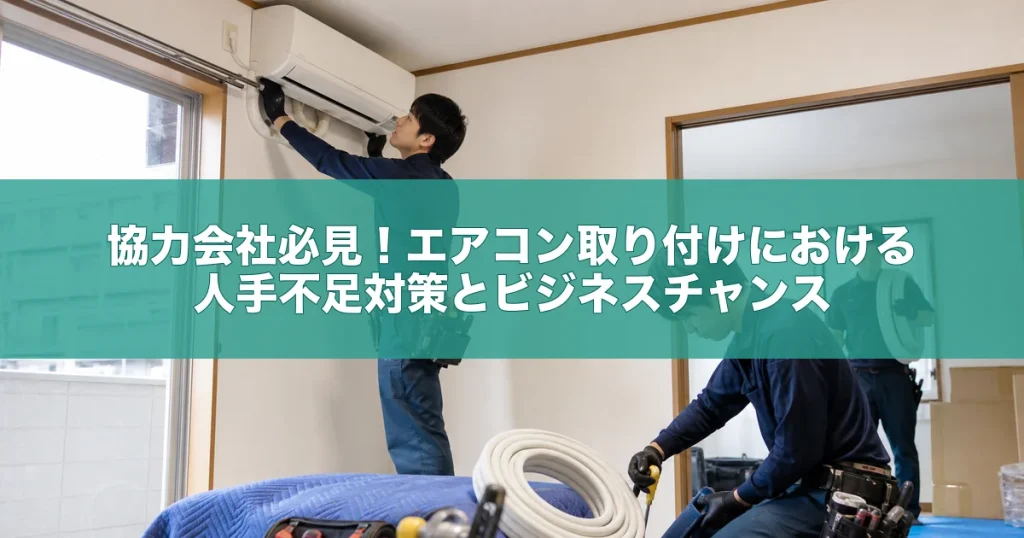 協力会社必見！エアコン取り付けにおける人手不足対策とビジネスチャンス
