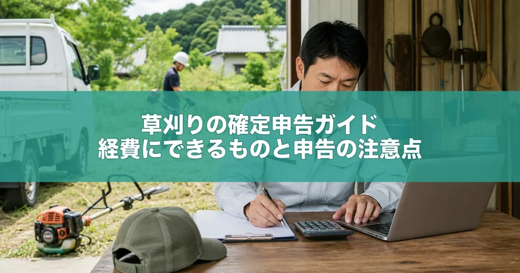 草刈りの確定申告ガイド｜経費にできるものと申告の注意点