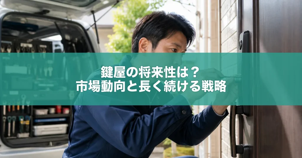 鍵屋の将来性は？市場動向と長く続ける戦略