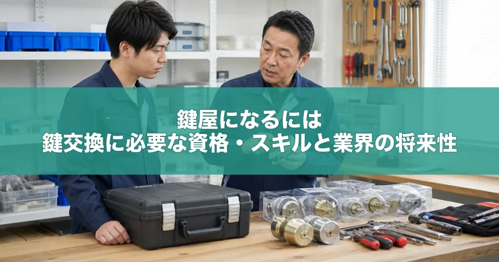鍵屋になるには｜鍵交換に必要な資格・スキルと業界の将来性