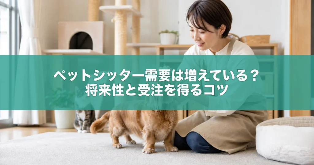 ペットシッター需要は増えている？将来性と受注を得るコツ