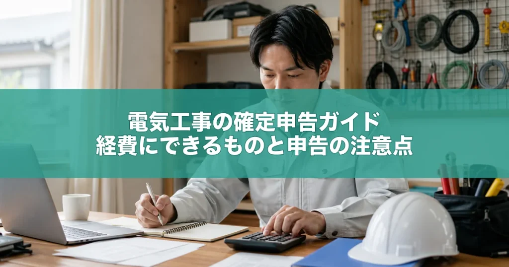 電気工事の確定申告ガイド｜経費にできるものと申告の注意点
